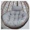 Yahbrra Kissen für Hängesessel Outdoor, Hängekorb Kissen, Ersatzpolster für Hängesessel, Sitzkissen Polster für Hängesessel (Color : Gray, Size : 135size (Diameter: 120cm))