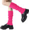 Guetre Femme, Jambiere Femme Hiver, Années 80 et 90 Guetre Femme Fluo, Jambières Chaudes, Leg Warmers, Guêtres Femme, Jambière Guêtres, pour Femme et Fille (rose rouge)