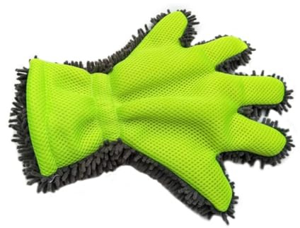 Monetais Window Double Sided Car Care Wheel Brush Car Aluminium Wheel Cleaner Glove for Care Motorcycle Bicycle and Rim Glove for Cleaning and Preparation