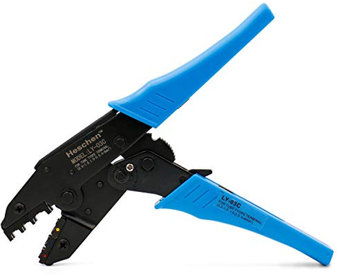 Heschen Ratschen-Crimpzange LY-03C Isolierte Klemmen Crimpwerkzeuge Verwendung für 0,5-6 mm² (20-10 AWG) Blau