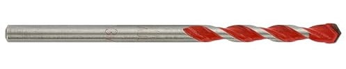 Tivoly 10913020500 Blister de 1 Foret Béton-Carrelage 2 en 1 Technic, Rouge, Ø 5 mm