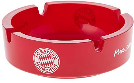 FC Bayern München Aschenbecher rot, rund Ascher FCB Ashtray