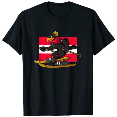 Bundesadler Österreich - Skifahren Apres Ski Pistensau T-Shirt
