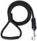 Mile High Life geflochtene Baumwollseilleine mit Leder Tailor Griff und schwerlast Metallverschluss (Schwarz, 180 cm(Leder Griff))