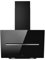 Elica SHY-BLK-60 60cm Angled Chimney Cooker Hood - Black Glass - For Ducted/Recirculating Ventilation