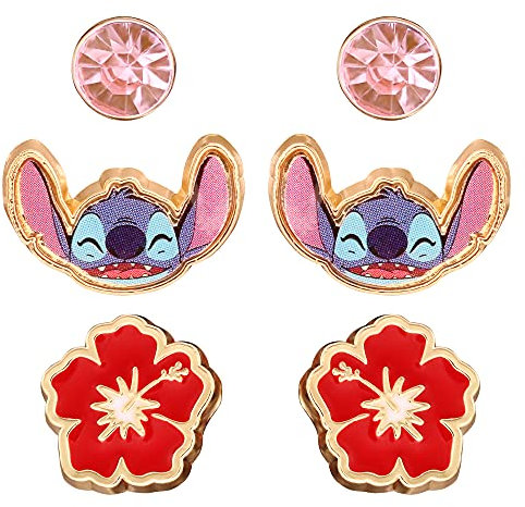 Set 3 Boucles D'Oreilles Fleur Stitch