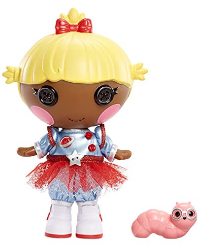 Lalaloopsy Littles Puppe - Comet Starlight mit Bücherwurm - 18 cm Astronautenpuppe mit blauem und rotem Outfit - 2-in-1 Verpackung - Für Kinder von 3 bis 103 Jahren - Exklusiv bei Amazon