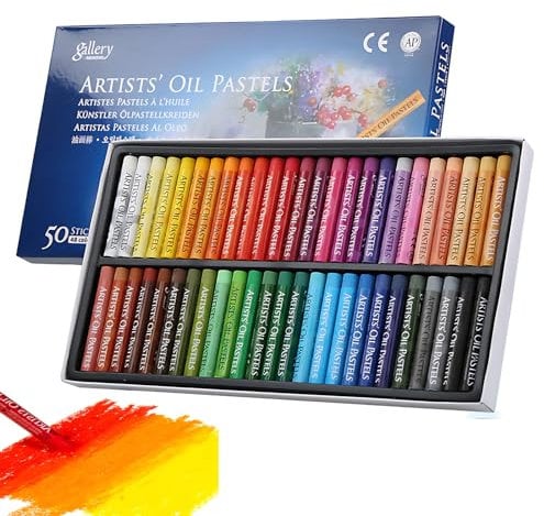 AIDIER Ölpastellkreide Set für Kunst Weicher Ölpastellstift für Kinder, Künstler, Studenten Einfaches Mischen und Schattieren Ungiftige Waschbare Runde Pastellkreide für Graffiti-Kunst