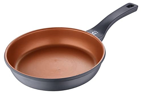 San Ignacio Bronze | Sartén Antiadherente de 20 cm | Fabricada con Aluminio Fundido | Distribución Eficiente del Calor | Con Mango Soft Touch | Apta para Todo Tipo de Cocinas