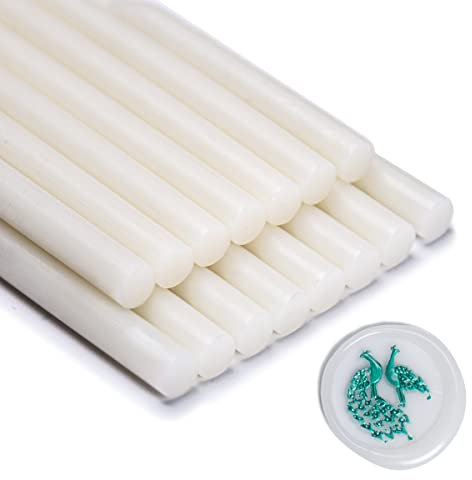 Wax Seal Stick, Zifospy 15 Pieces Glue Gun Wax Seal Sticks for Wax Seal Stamp, Translucent Sealing Wax Sticks for Wedding Invitations, Cards, Envelopes