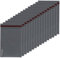 1ABOVE Versandtaschen, selbstklebend, Poly-Versandtaschen, Grau, 22,9 x 30,5 cm, 50 Stück