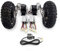 L-faster Kit catena motore con ingranaggio a doppia trazione da 25,4 cm, con ruota fuoristrada, interruttore di retromarcia per carriola elettrica, carrello, carro e bici (24 V 350 W max 8 km/h)