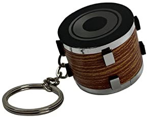 FTWDesign Snare Drum Schlüsselanhänger in Holzoptik