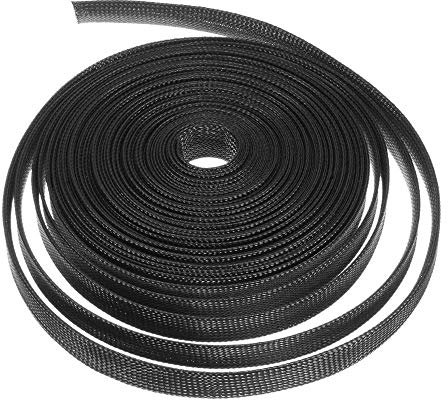 MOCNT 10mm Gaine Câble Tressée Extensible PET Manchon de Câble Fil Rangement Câble PET Cache Câble Souple Électriques Gestion Câble Flexible Protection Tube Tuyau 10 Mètres