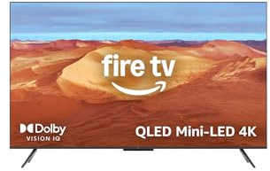 Amazon Ember 55 Mini-LED Series with Fire TV (newest model), QLED 4K UHD smart TV, Dolby Vision IQ, 144hz gaming mode, Ambient Experience, find shows faster with Alexa+