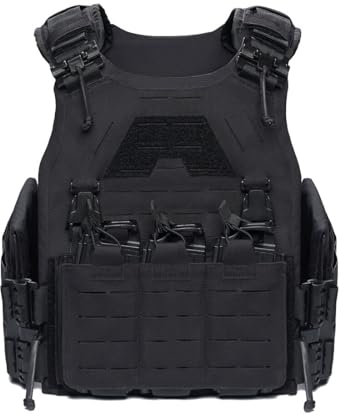 SKLL Tactical Vest - Lightweight Multifunction Detachable Quick-release Military Combat Vest for Outdoor Airsoft & Paintball Game