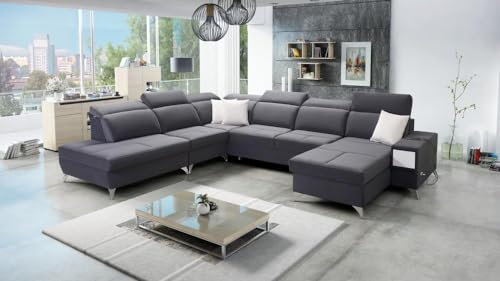 IM SOFA XXL Wohnzimmer Couch Wohnlandschaft in U-Form DEOS X Links/rechts Farbe wählbar TOP Qualität