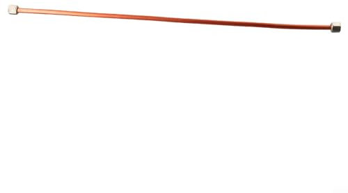 Repuesto de tubo de escape de compresor de aire premium, cobre + aluminio, 400 mm de longitud, rosca G1/8 estándar, perfecto para reparar y mantener