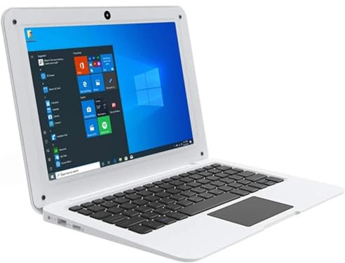 Portátil de 10,1 pulgadas, Windows 10, Mini Netbook con 6GB de RAM, 64GB SSD, ordenador ultradelgado con Wi-Fi incorporado, Bluetooth, Mini PC,White-3GB+64GB