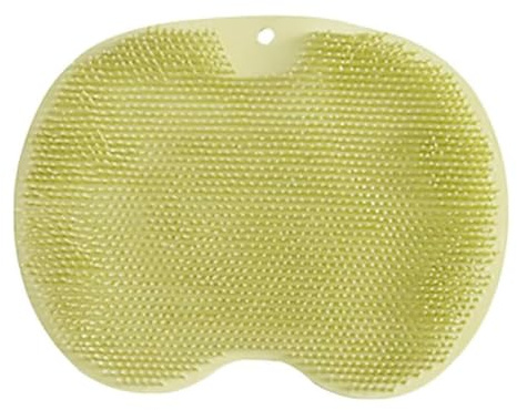 König Design Fußbürste Wäscher Massagegerät Dusche mit Saugnapf Silikon, Rutschfestes Silikon Massagepad, Rückenschrubber, Peeling Massagegerät für den Rücken (Grün)