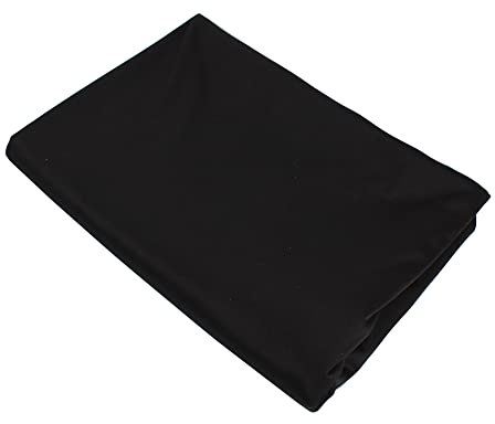 PUL Stoff Bedruckt Doppelseitiges Wasserdichtes Design 150cm Breit- Stoffe zum Nähen Meterware PUL Fabric, um Windeltaschen und -pads Herzustellen (Schwarz,100cm)