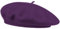 Van Der Rich ® - Baskenmütze Wolle Kind für Einen Maximalen Kopfumfang von 52cm (Violett, One Size)