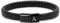 TOLOWOBK Lederarmband Herren Armband mit Buchstaben Gravur A-Z Buchstabe Armband Männer Schwarz Geflochten Leder Armbänder mit Magnetverschluss Einschulung Geburtstag Geschenke für Männer