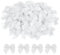 100 Stück Kleine Schleifen, 2.5 cm Mini Weiß Satinband Schleifen Winzige Vorgefertigte Schleifen für DIY Basteln, Geschenkverpackung, Hochzeit Deko, Weihnachten, Party, Scrapbooking