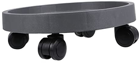 YARNOW Basis für Blumentöpfe blumenregal blumenständer blumentopfständer Blumenroller blumenkübel untersetzer Stand Hochbeet im Garten Farn Topfhalter mit Rad fahrbarer Pflanzer Harz Grey