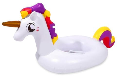 Swimming Float Inflatable for Infants, Schwimmring Kinds Aufblasbare Baby Schwimmhilfen, Aufblasbare Swimmingpool-Spielsachen, Unicorn Schwimmring for Kinder von 1-6 Jahre alt