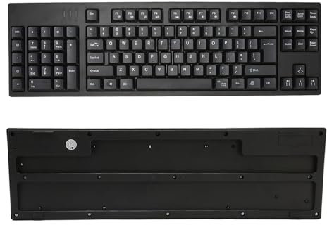 Fuchooky Left Handed Keyboard 109 Keys Micro USB Ergonomic Layout Plug and Play Office Keyboard for Business Accounting Designer