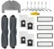 aotengou Kit d'accessoires pour Dreame D10 Plus Gen 2 Robot Aspirateur Pièces de rechange 20 Packs 2 Brosses principales, 4 Filtres, 6 Brosses latérales, 4 Balais à franges, 4 Sacs à poussière