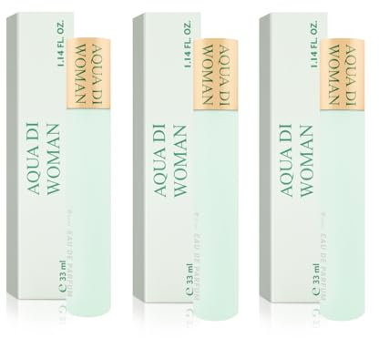 NAINA Damenparfüm Set Aqua Di Women 3x 33ml – Inspirierte Parfüm Damen – Parfümfläschchen Spray, Flakon Eau de Parfum – Einzigartiger Duft und Dufterlebnisse - Damendüfte Satz mit drei 33ml