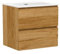 Baikal Mueble de Baño Klay. Mueble MONTADO. 2 Cajones Suspendido con Lavabo. Armario de Baño. Lavabo Ceramico. 70cm Teka.