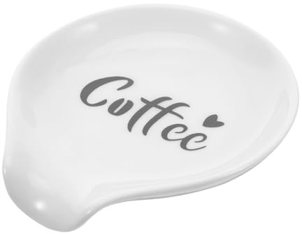 Cabilock Small Ceramic Spoon Rest Holder for Counter Mini Spoon Rest Porcelain Material for Teaspoon Holder for Kitchen Bar Accessories