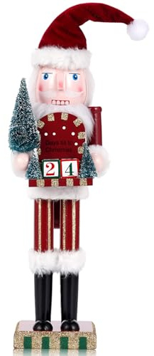 VorFor Nussknacker Figur Puppe,38cm Nussknacker,Weihnachtsdeko Holz,Deko (Weihnachtsbaum), Freunde Und Freunde