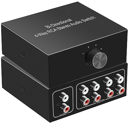 Transmisión de señal sin pérdidas RCA estéreo conmutadores de audio cables de 10 metros de longitud