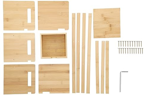 Daodeduowe Desktop Bookshelf, Desk, Extendable Sto Rack with Drawer, for Home, Expandable Shelf for Books and Files