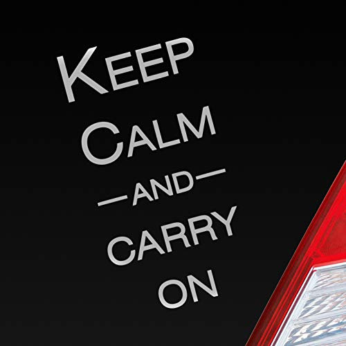 Hellweg Druckerei Keep Calm and Carry on Tuning Auto Aufkleber Sticker Heckscheibenaufkleber