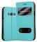 cadorabo Coque pour Samsung Galaxy XCOVER 3 en Turquoise Menthe - Housse Protection avec Stand Horizontal et Deux Fenêtres - Portefeuille Etui Poche Folio Case Cover