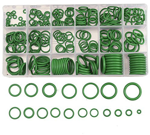 Alamor MXRW1 R22/R134a Air Conditioning O-Ring Rubber Rings Waterproof Washer 270Pcs - Green