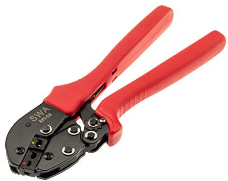 SWA RPI-CH Crimpzange,Ratsche, Polstergriff für versenkte Kabelschuhe 0,5-6 mm