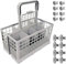 Cestello posate lavastoviglie universale adattabile per Electrolux Rex Zanussi Aeg Bosch + 8 Ruote Cesto Superiore + 8 Ruote Cesto Inferiore - ADATTO FIGEVIDA