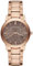 The City BU9754 - Orologio da polso unisex con datario, 38 mm, colore: oro rosa