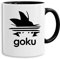 AdiGoku - tasse à café Mug cadeau Son Ruffy Luffy Zoro Saitama One Dragon Master Goku Ball Vegeta Roshi Piece Db, Farbe2:Blanc