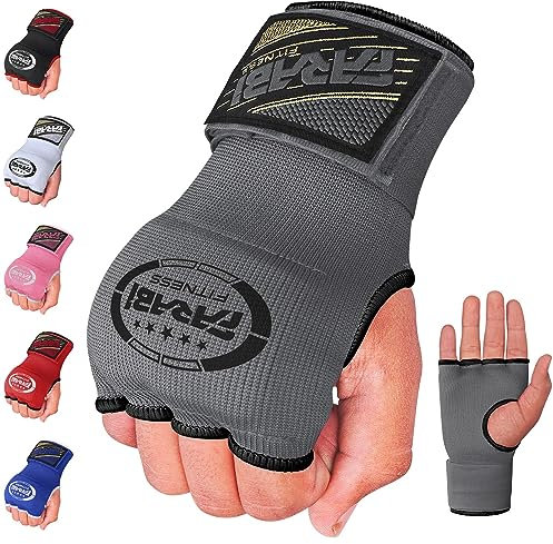 Farabi Sports sous-Gants Enfants Bandes de Boxe Hommes et Femmes | Bandage Entraînement MMA Muay Thai (Gris)