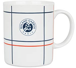 ROLAND GARROS Art: Uni Linien Tasse, weiß, 1 Unité (Lot de 1)