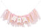 Hochstuhl-Banner 1. Geburtstag Mädchen - Tüll und Band Banner für den ersten Geburtstag, Cake Smash Foto Requisite, Partyzubehör (Rosa)