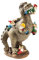 Statue de Jardin en Forme de Nains de Dinosaure Mangeant - Statue de Jardin tyrannosaure Jurassique - Décoration de Jardin en résine - pelouse, Cour, Cadeau de Pendaison de crémaillère (L)