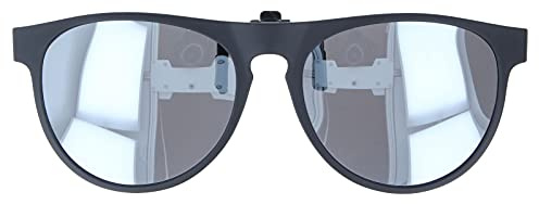 Sonnenschutzvorhänger/Solar Cover Matira Schwarz - Polarisation mit Gläserfarben in Silber